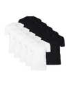 Black & White V-Neck 10-Pack, featuring plain, fitted T-shirts.