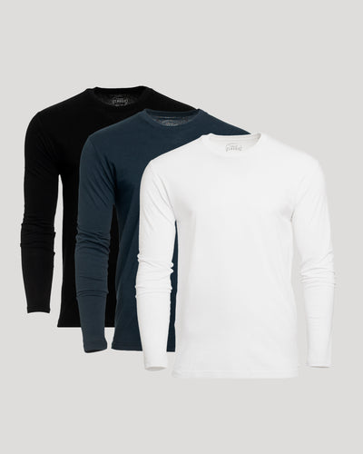 Long Sleeve Crews 3-Pack