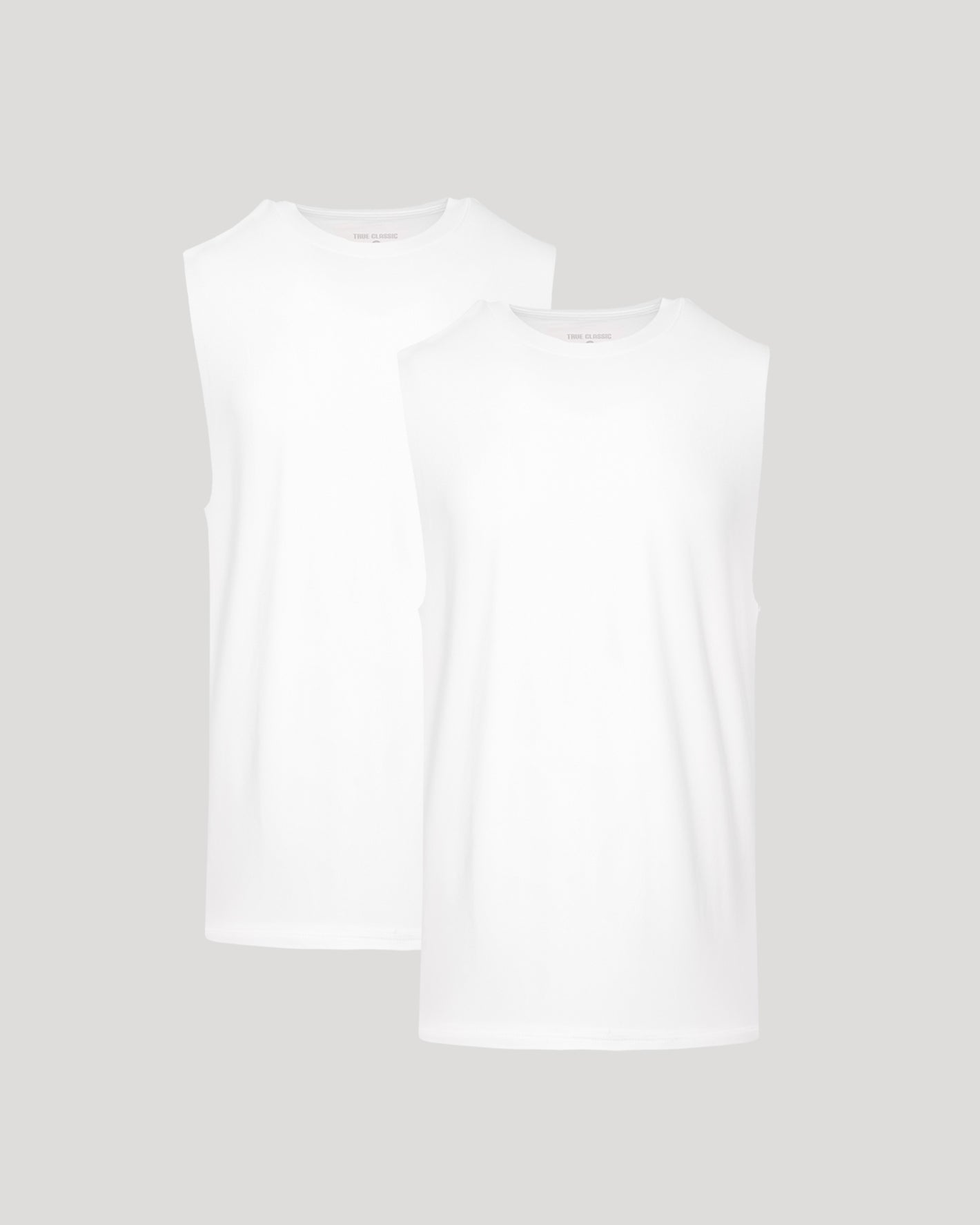 White Sleeveless Active Muscle Tee 2-Pack
