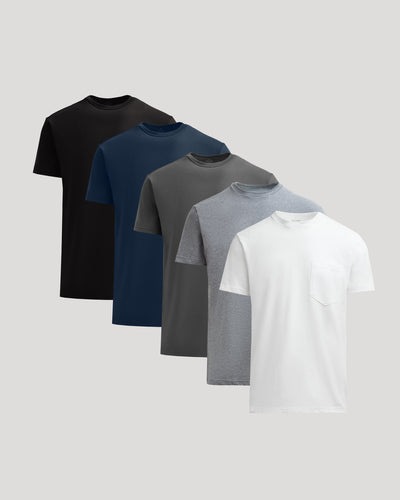 Heavyweight Pocket Crew (5‑Pack)