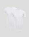 Tall Pima Cotton Blend Curved Hem Crew 2-Pack