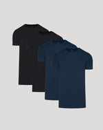 Tall Pima Cotton Blend Crew 4-Pack