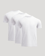 All White Short Classic Crew Neck 3-Pack