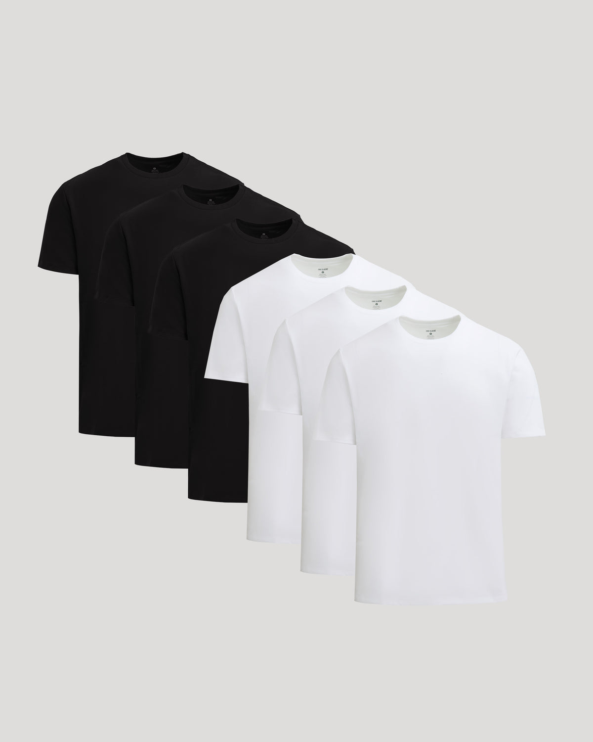 Black & White Short Heavyweight Crew 6-Pack