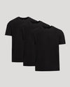 All Black Short Active Crew Neck 3-Pack