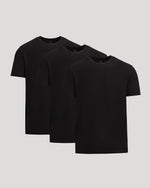 All Black Short Active Crew Neck 3-Pack