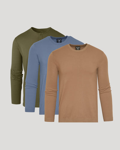 Variety Long Sleeves 3‑Pack