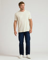 Alabaster Classic Crew Neck on model in casual pose.