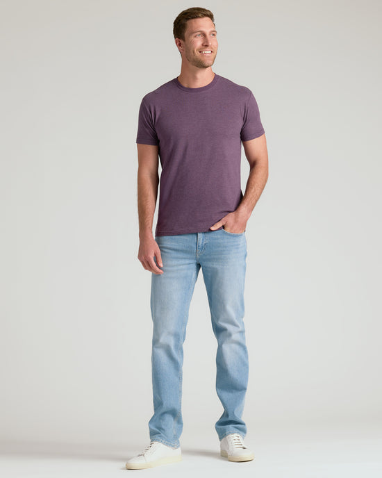 Soft Lyocell Crew Tee - Plum Brown