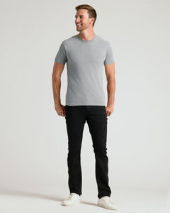 True ClassicMan wearing Classic Crew 3-Pack: heather gray tee, black pants, white sneakers.
