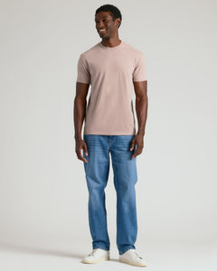 True ClassicMan in Light Heather Slate Mauve Classic Crew Neck t-shirt.