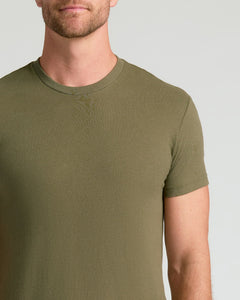 True ClassicMilitary Green Classic Crew Neck