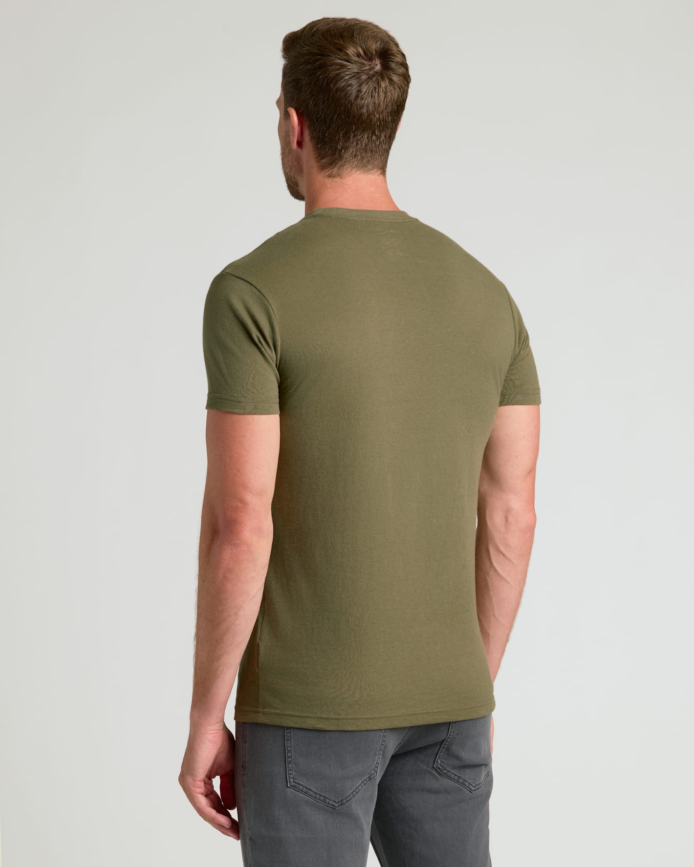 Military Green Classic Crew Neck