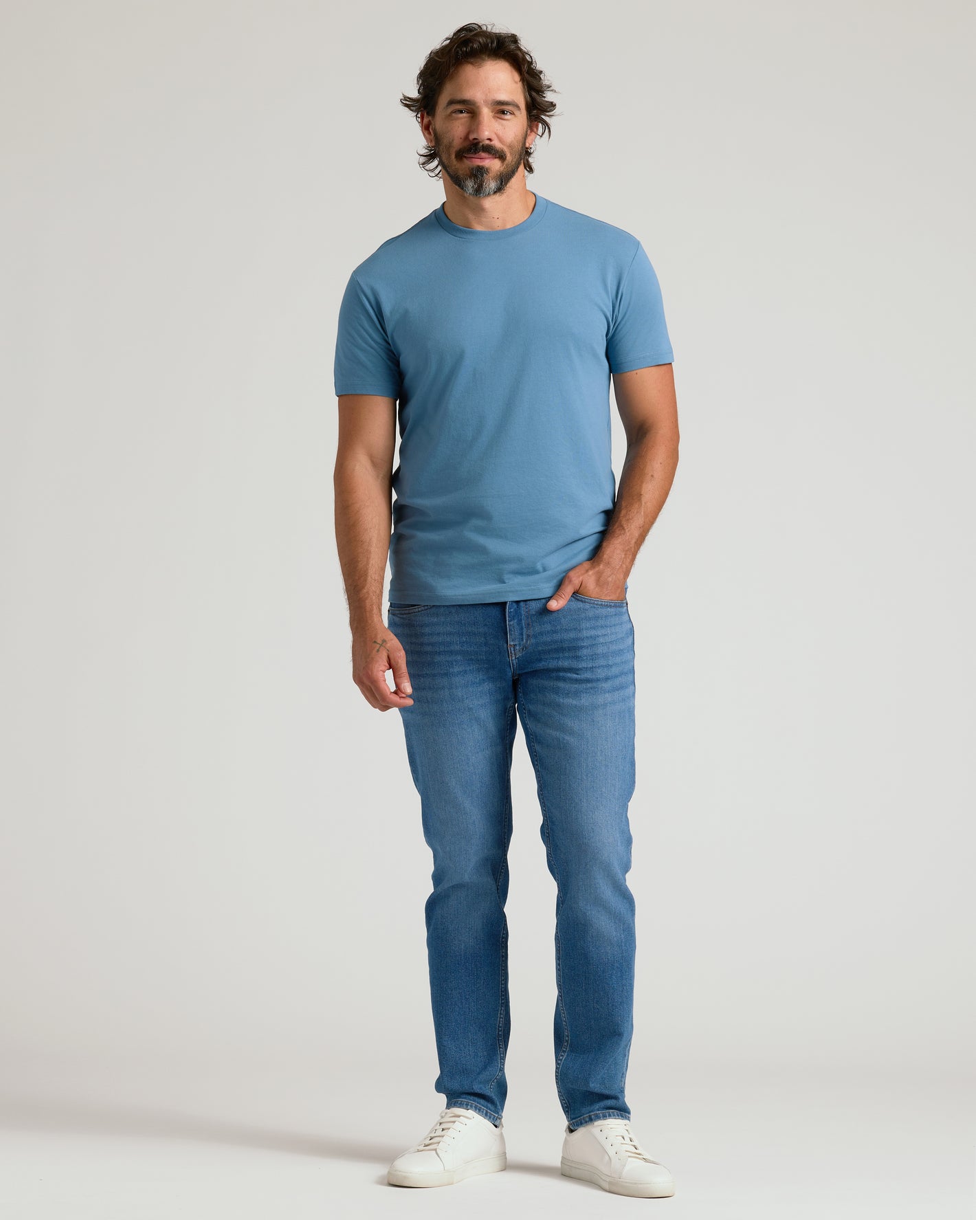 Sapphire Short Sleeve Crew Neck T Shirt