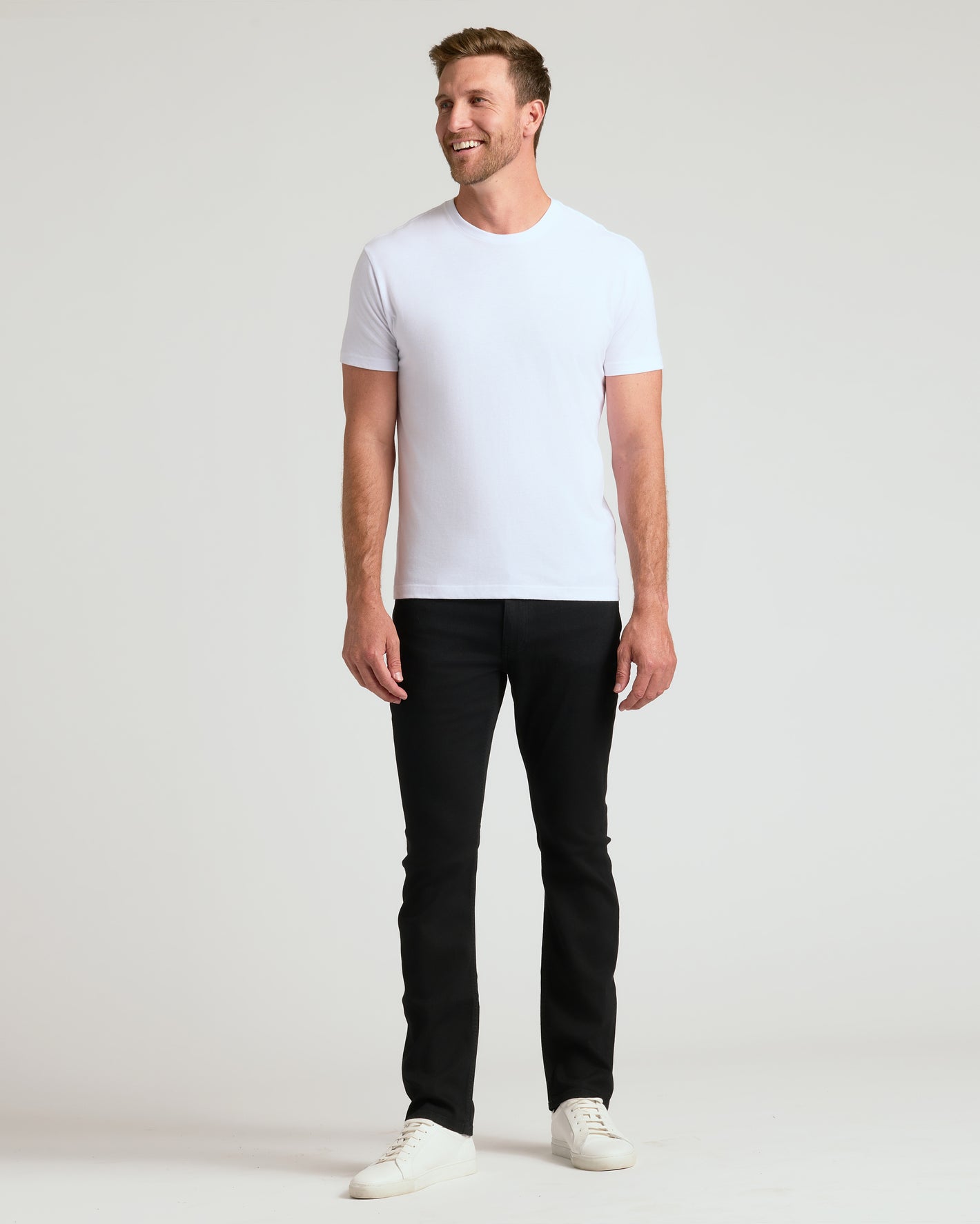 Men's White Crew Neck T-Shirt Men's White Crew Neck T-Shirt