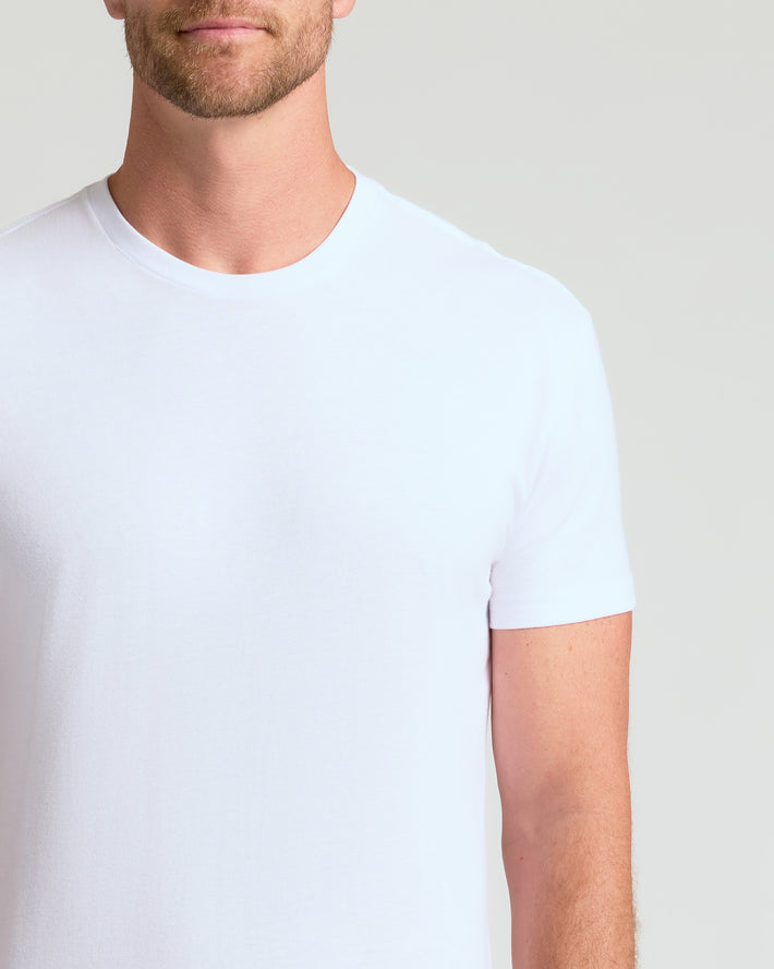 7895 White Crew Neck T-Shirt