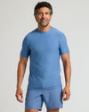 Azul Active Crew Neck Tee on man with relaxed stance.