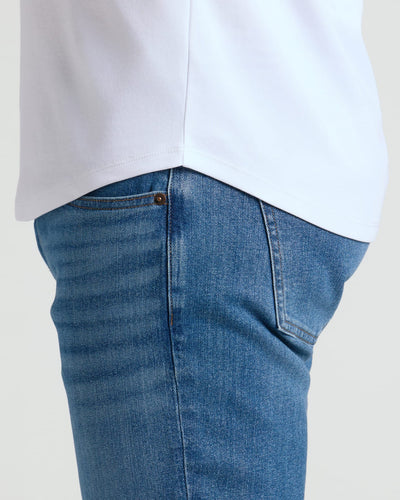 Pima Cotton Blend Crew ‑ Curved Hem (2‑Pack)