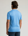 Back view of Cerulean Premium Pima Crew Neck on male model.