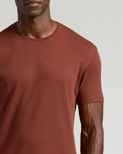 Premium Pima Crew Neck - Chestnut