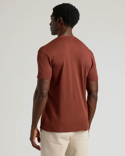 Premium Pima Crew Neck - Chestnut