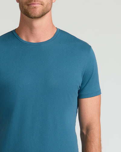 Premium Pima Crew Neck - Lagoon