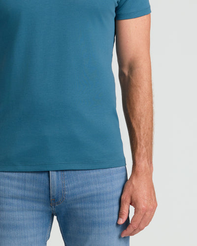 Premium Pima Crew Neck - Lagoon