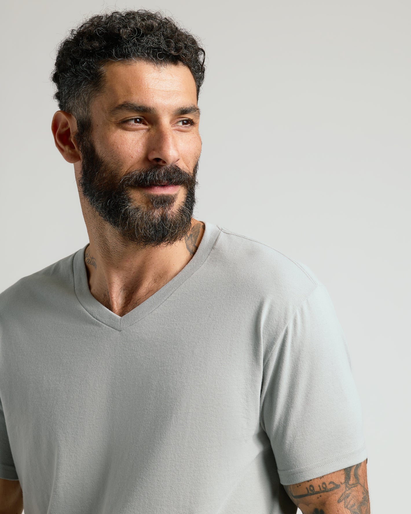 Steel V-Neck T-Shirt | Steel Short Sleeve Vee Neck T-Shirt | True Classic