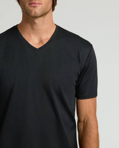 Premium Pima V-Neck - Black