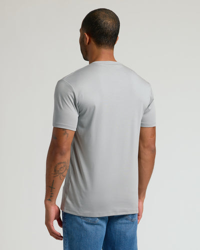 Premium Pima V-Neck - Steel