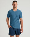 Active V-Neck 6-Pack modeled on fit man in blue shirt.