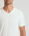 Man wearing Moon Active V-Neck T-shirt, showcasing modern fit and comfort.