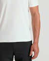 Moon Active V-Neck on model; snug fit, short-sleeve, athletic style.