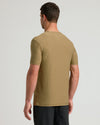 Overland Active V-Neck, rear view on model, relaxed fit.