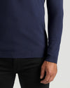 Staple Dressy V-Neck Sweater 3-Pack in navy, showcasing a refined fit.