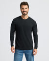 Black Classic Long Sleeve Crew Neck