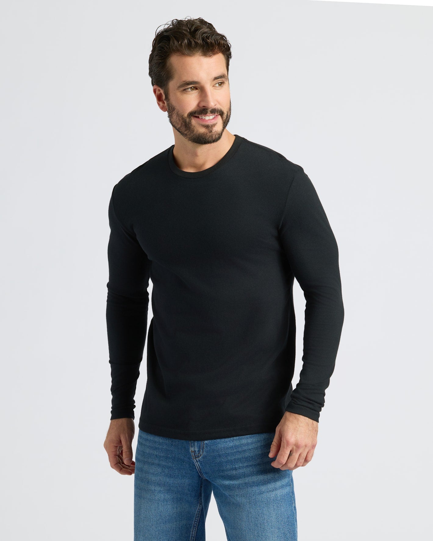 0255~crew-neck long sleeve t-shirt main image 1
