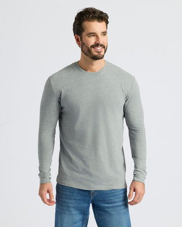 Heather Gray Long Sleeve Crew Neck