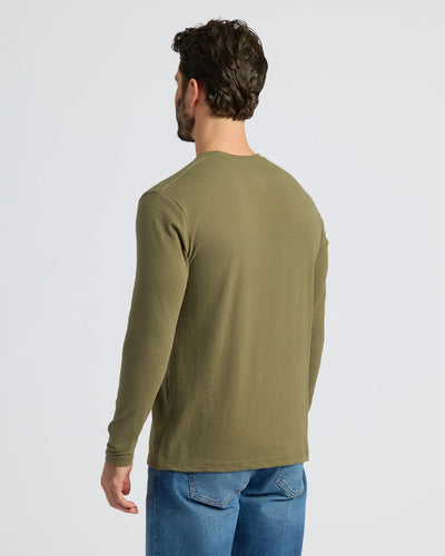 Classic Long Sleeve Crew Neck - Military Green