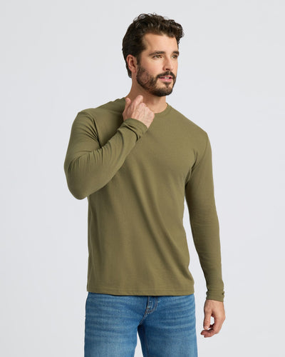 Classic Long Sleeve Crew Neck (3‑Pack)