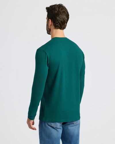 Classic Long Sleeve Crew Neck - Deep Emerald