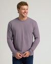 Young man modeling Seasonal Classic Long Sleeve Henley 3-Pack.