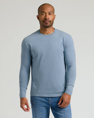 Heather Long Sleeve Crew Neck