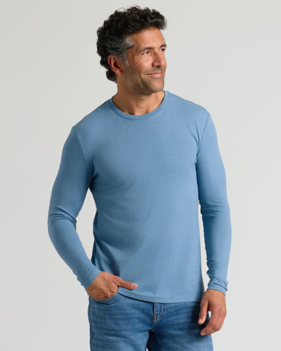 Classic Long Sleeve Crew Neck - Indigo