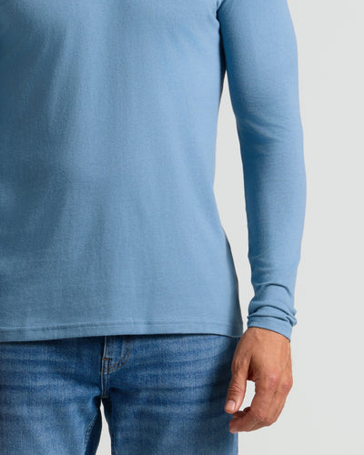 Classic Long Sleeve Crew Neck - Indigo