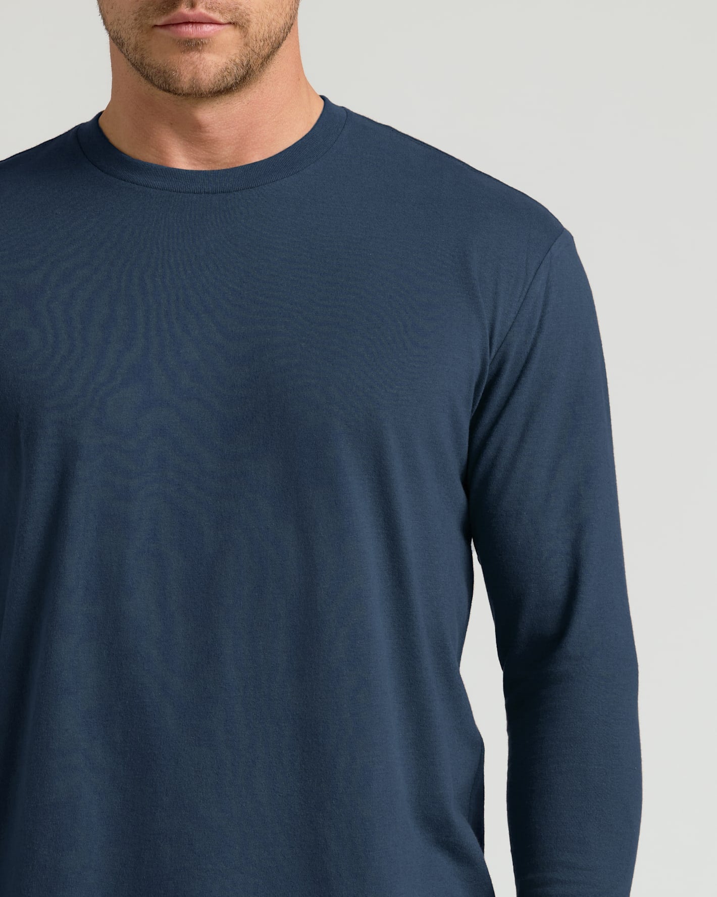 Navy Classic Long Sleeve Crew Neck