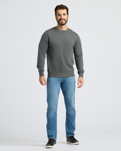 True ClassicCarbon Fleece French Terry Pullover Crew Neck