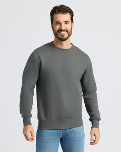 True ClassicCarbon Fleece French Terry Pullover Crew Neck