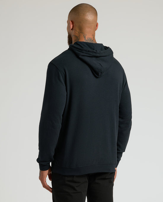 BiBi Popcorn Waffle Knit Hoodie with Print Block Front