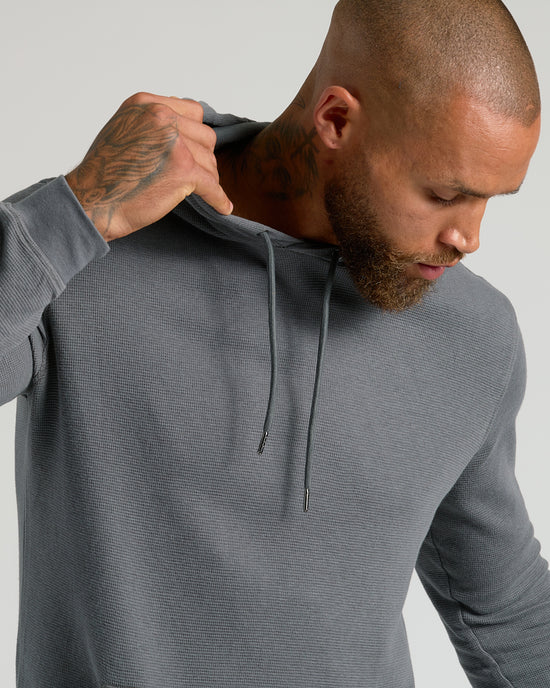 A Tad Chilly Waffle Knit Hoodie main image 0